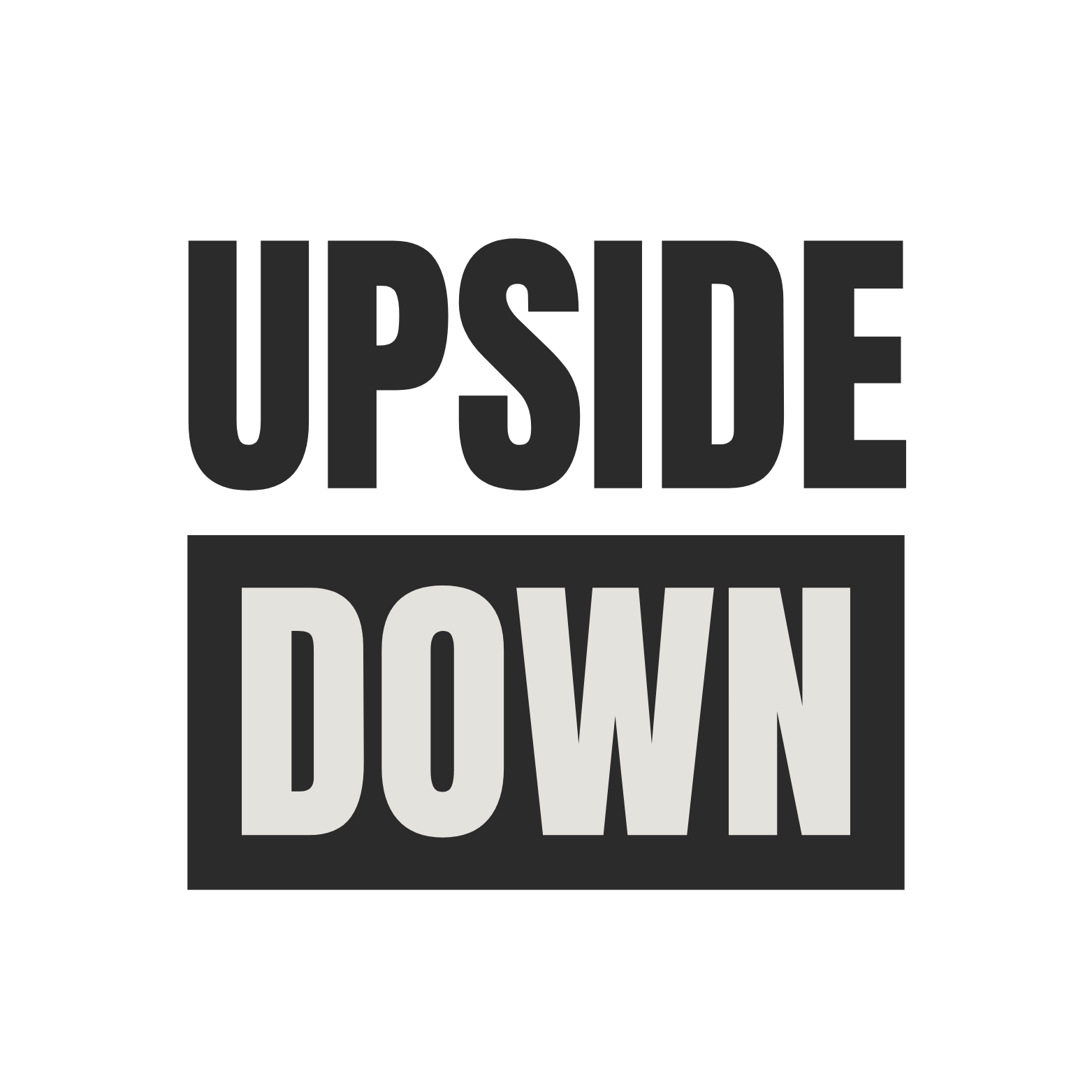 Oversized upside down