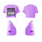 Women crop top upside down