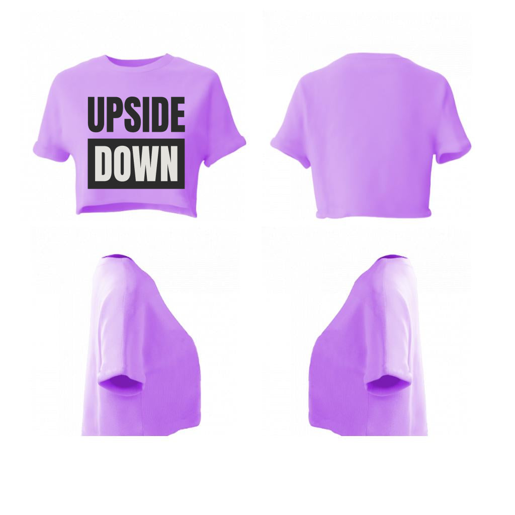 Women crop top upside down