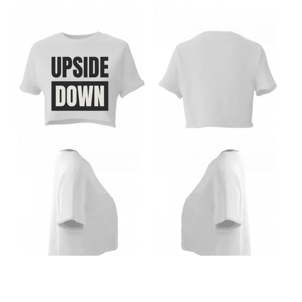 Women crop top upside down