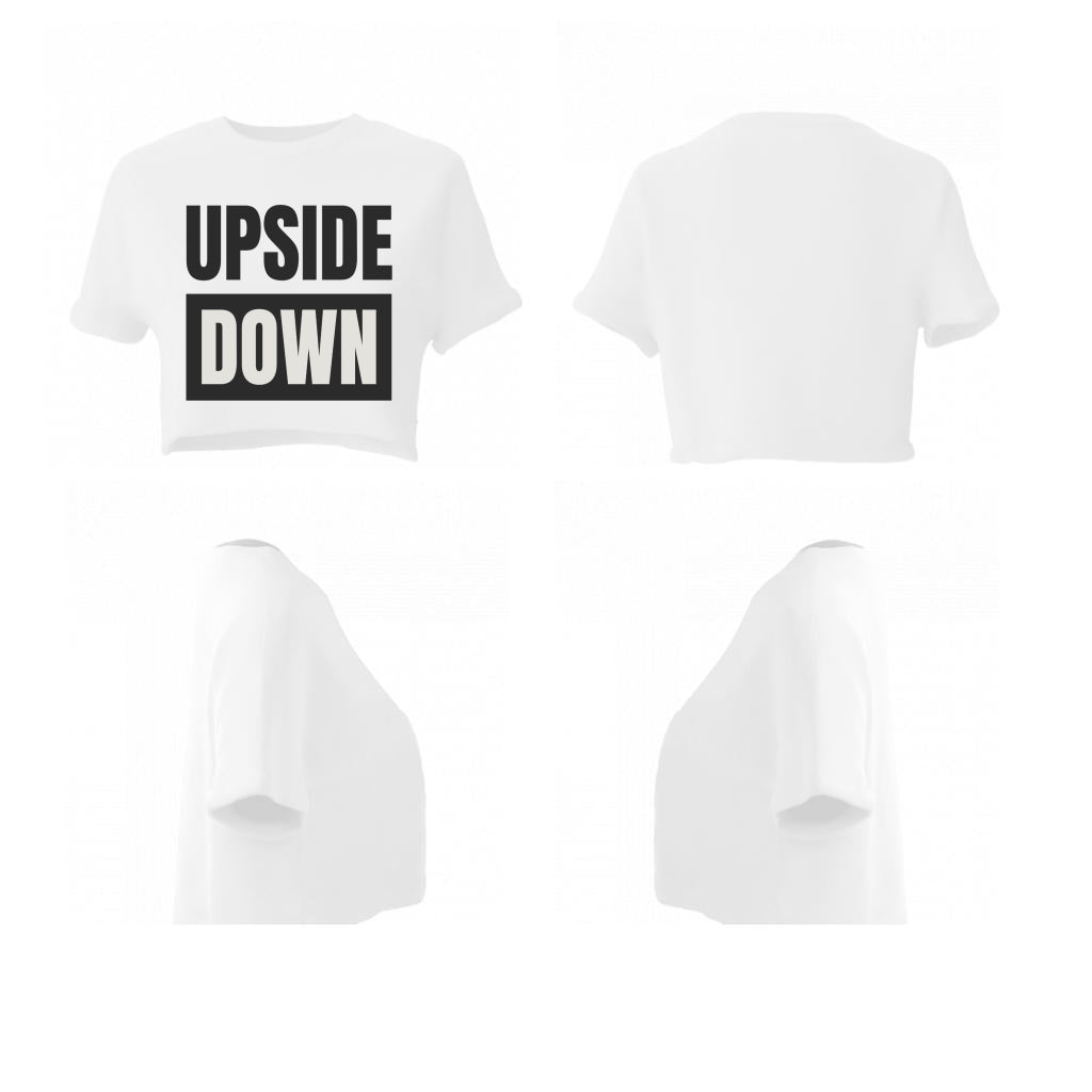 Women crop top upside down