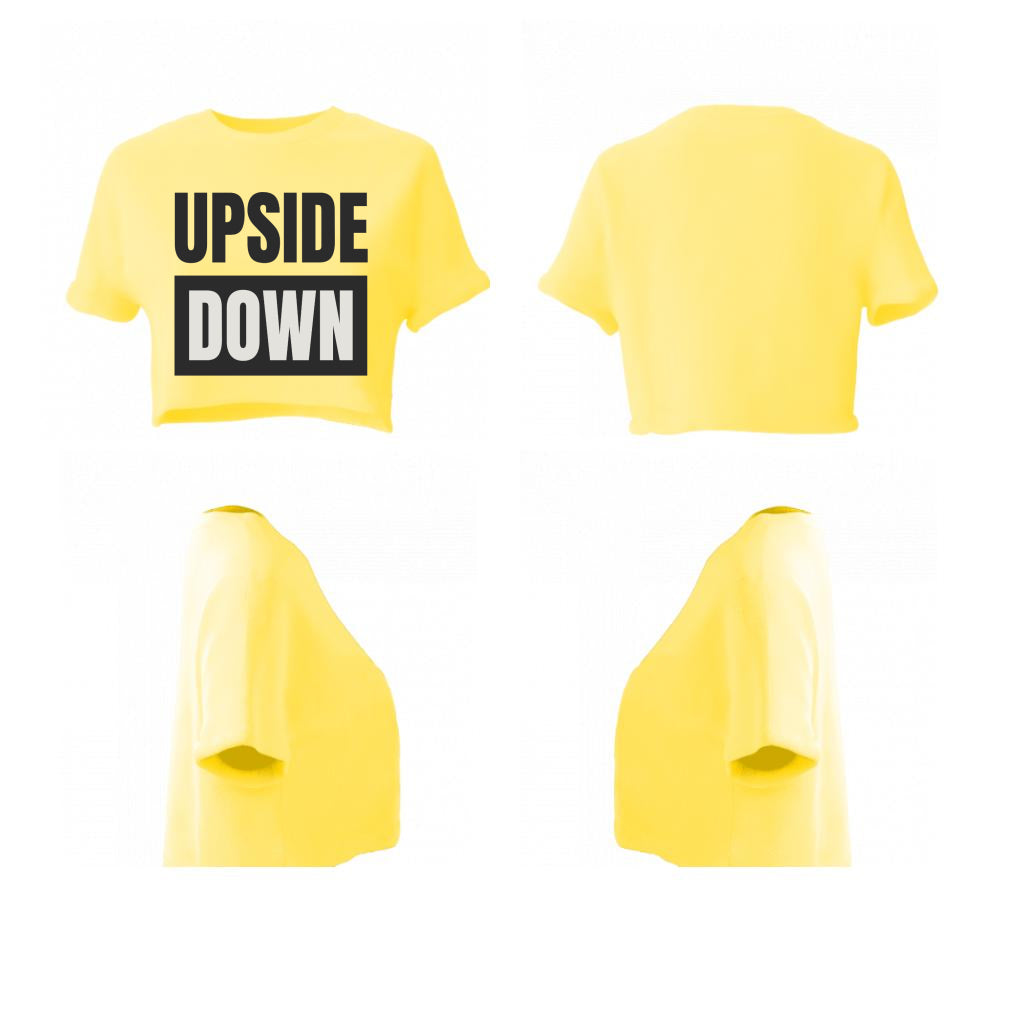 Women crop top upside down