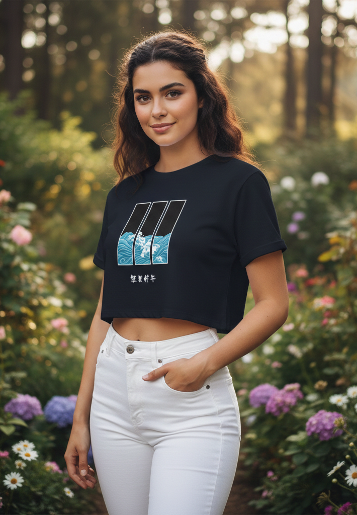 Women Crop Top Sea