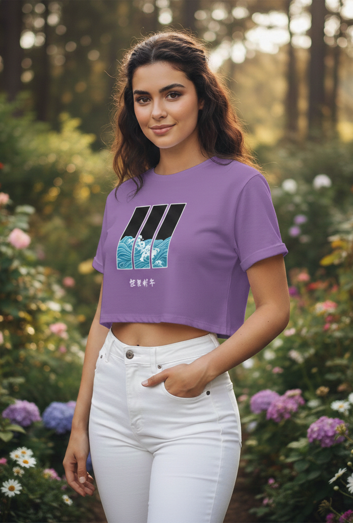 Women Crop Top Sea