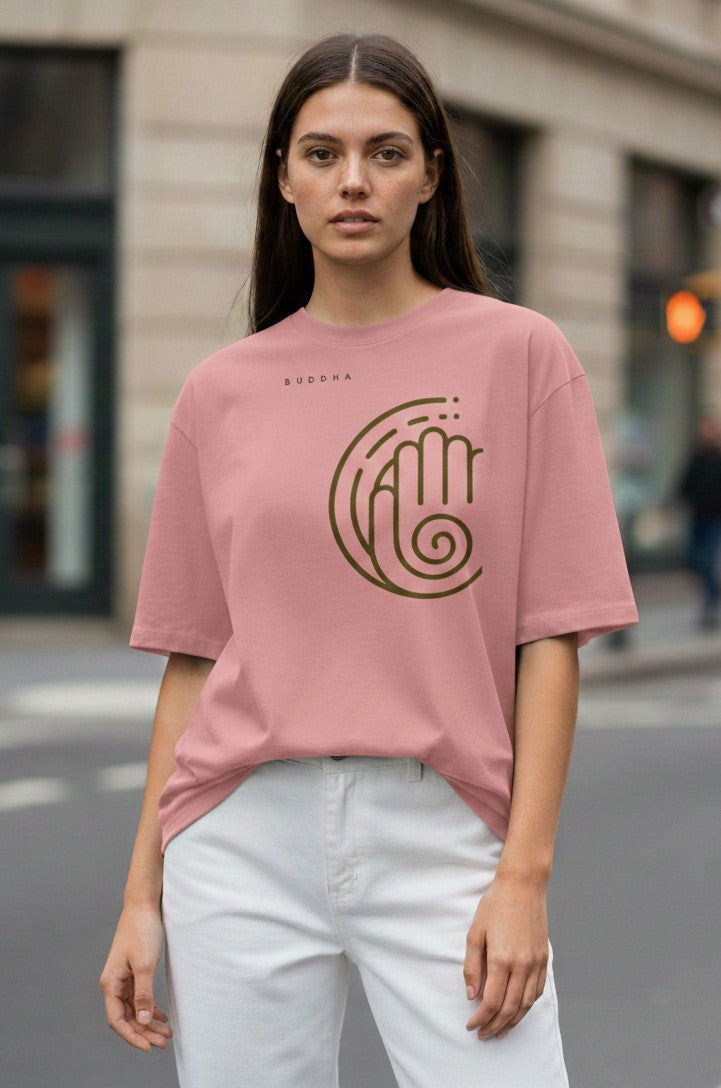 Women's Oversized Buddha Cotton T-Shirt
