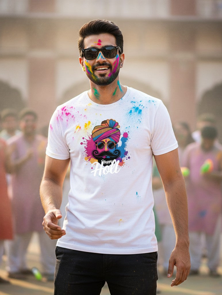 Men tees Holi Happy