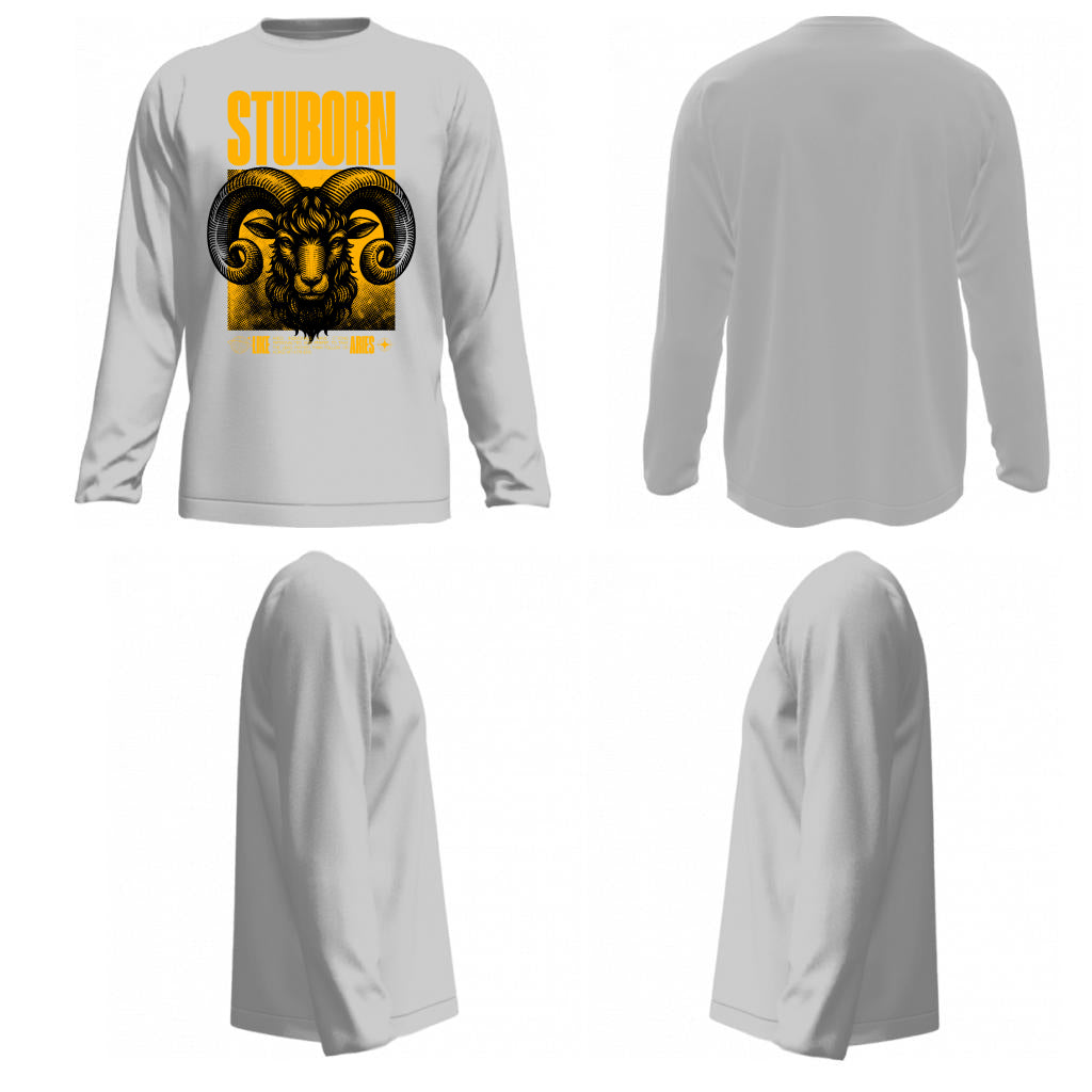 Men Full length tees stubborn