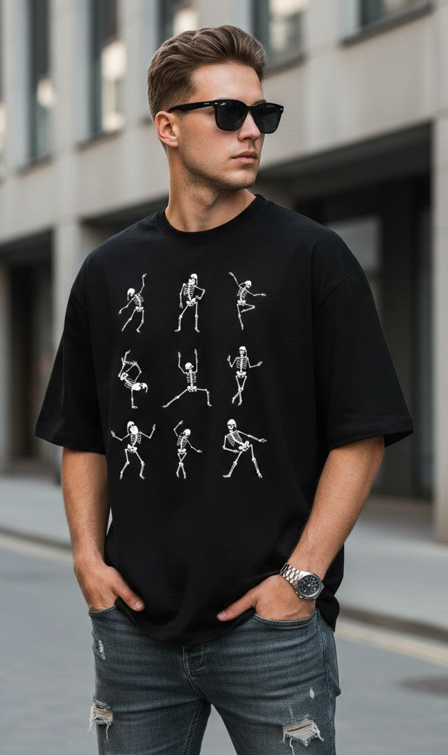 Men oversized skeletons
