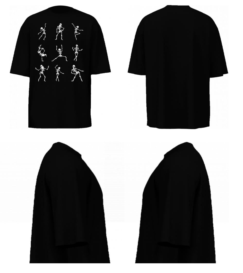 Men oversized skeletons
