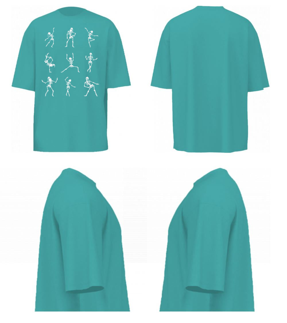 Men oversized skeletons