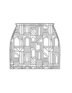 CottonX Urban Sketch Mini Skirt