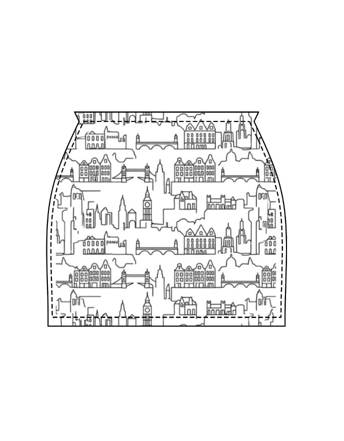 CottonX Cityscape Mini Skirt