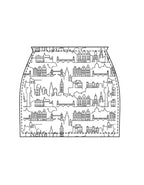 CottonX Cityscape Mini Skirt