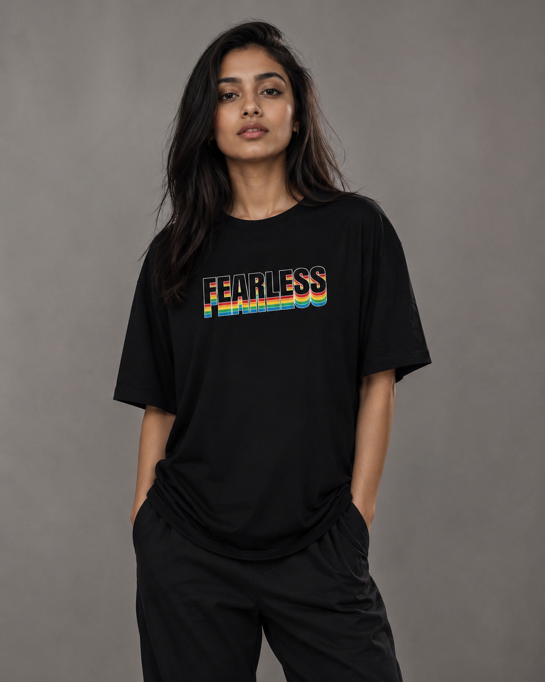 Women oversize fearless