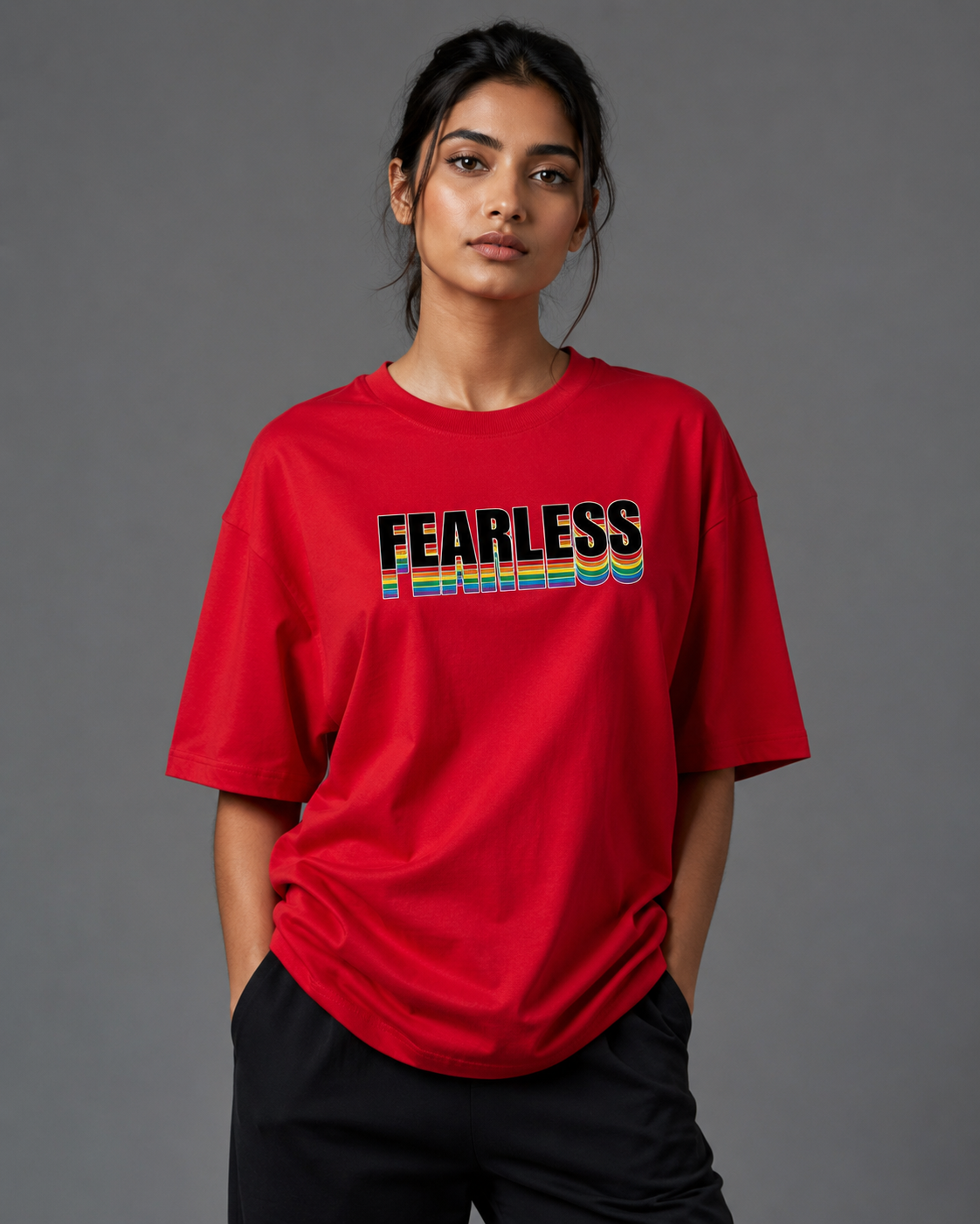 Women oversize fearless