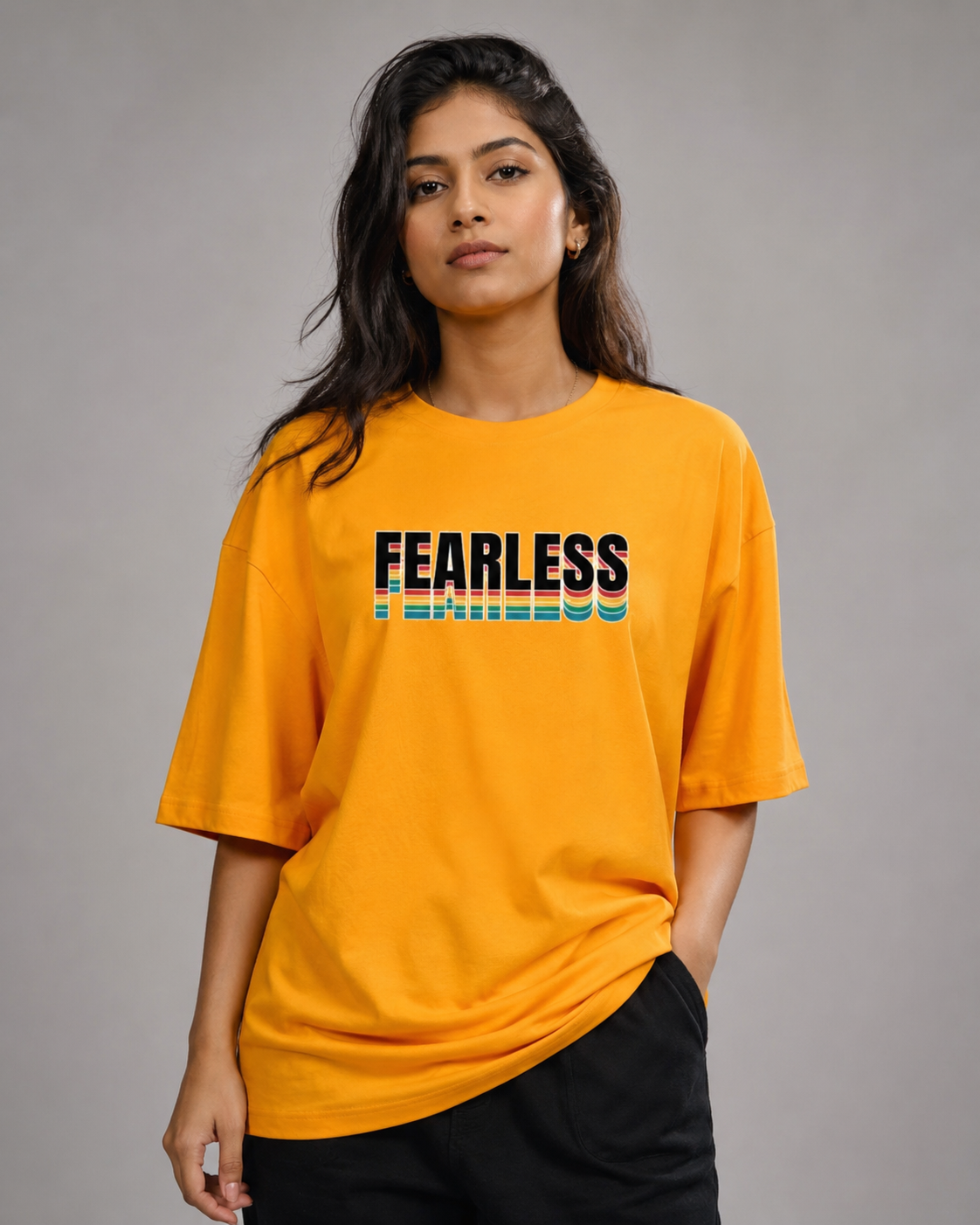 Women oversize fearless